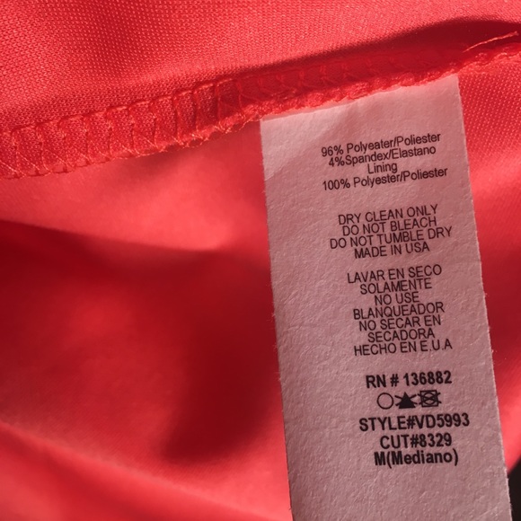 Pink Strapless Body Con Dress Medium - Picture 7 of 8